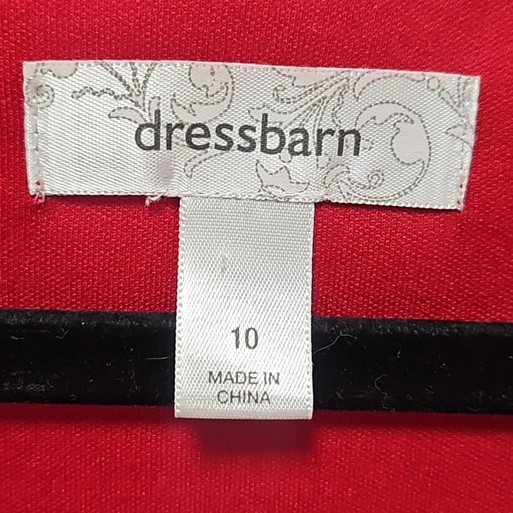 ✨️Gorgeous Dress Barn Red Hot Dress Size 10 - Picture 6 of 14